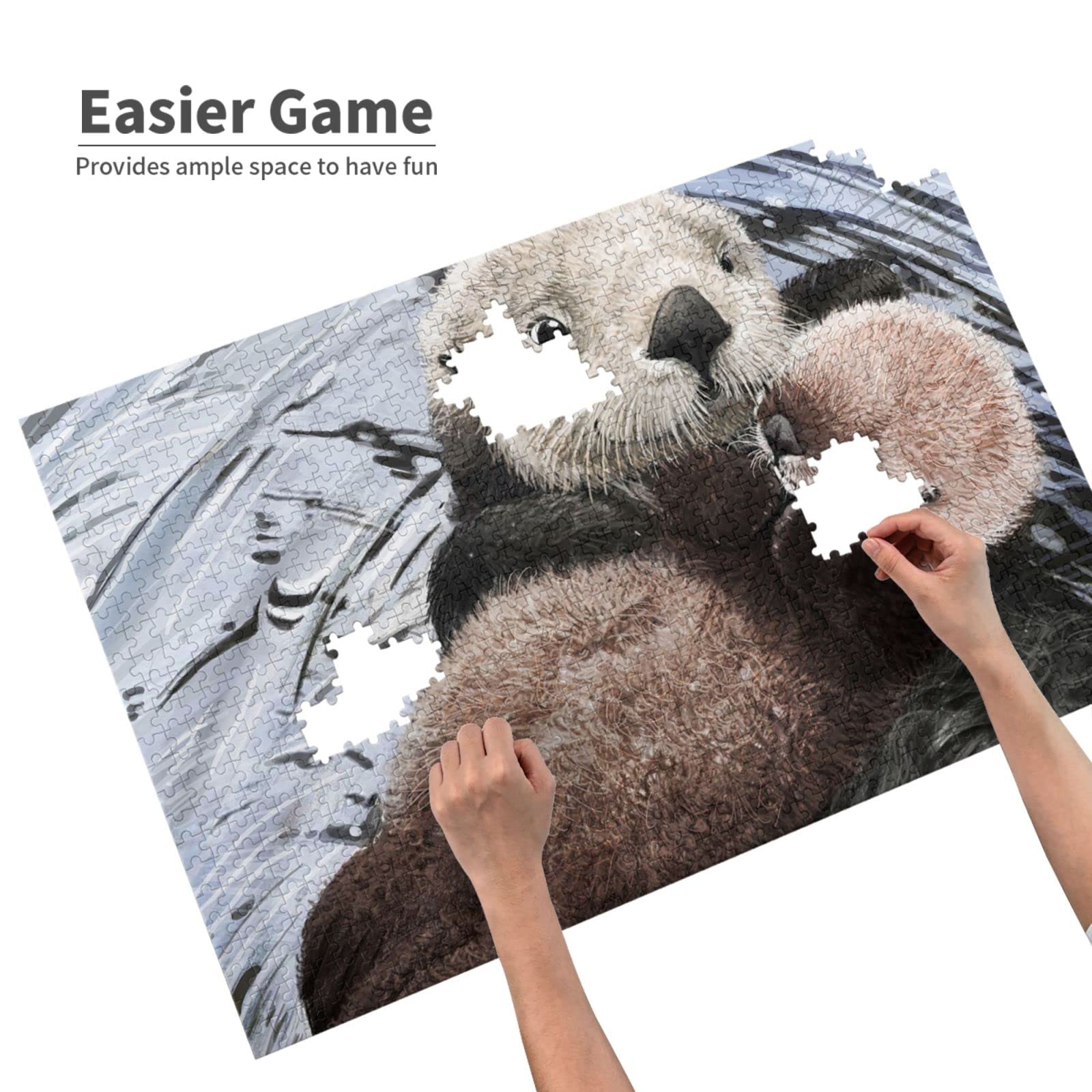 Amazon.co.jp: 1000ピース ジグソーパズル パズル かわいい ラッコ